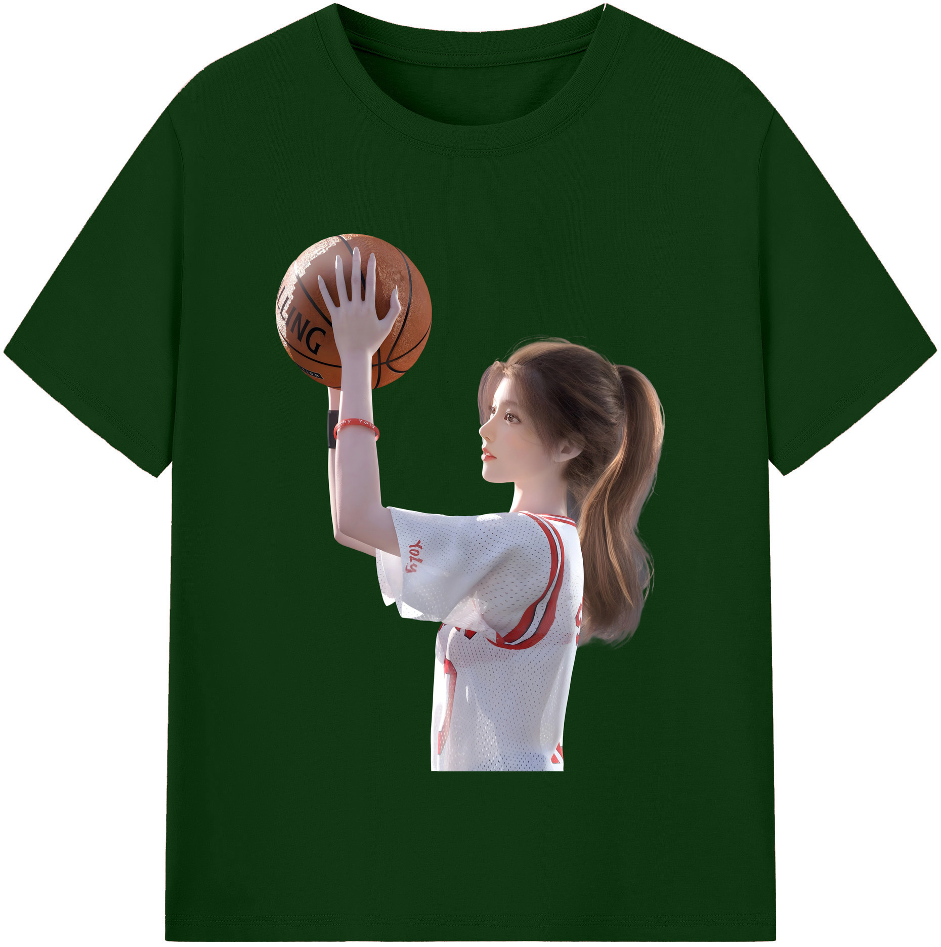SLAM DUNK／スラムダンク 綿100％半袖Tシャツ（フロントプリント）